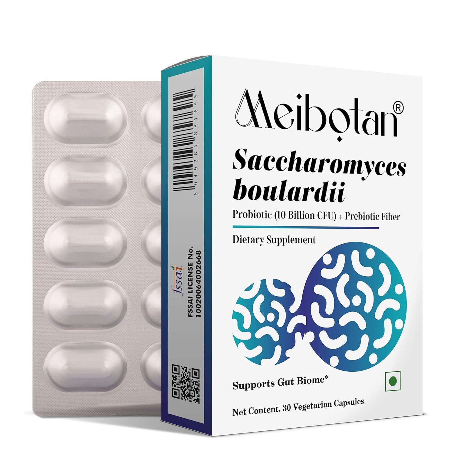 Saccharomyces Boulardii 10 Billion Support Immune Health | For Both Men & Women- 30 Veg Capsule (Pack of 3x10) Men & Women